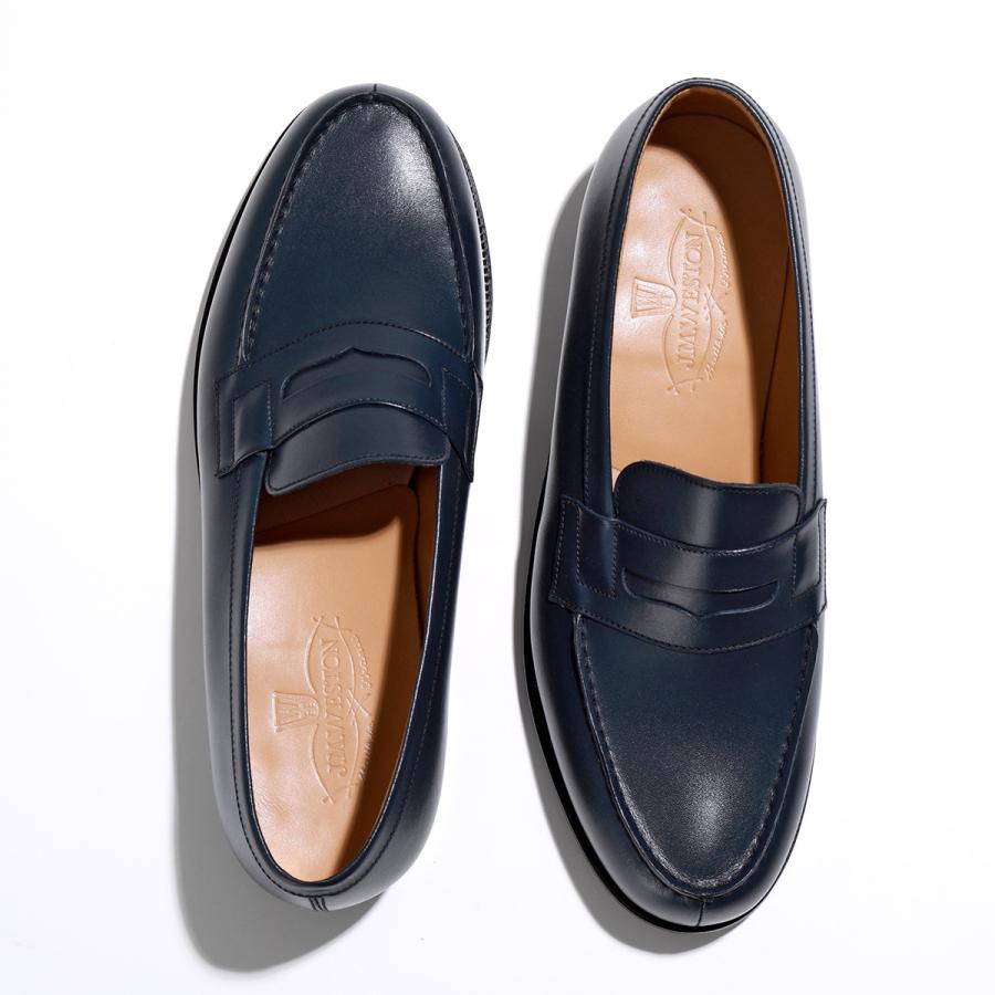 J.M.WESTON ジェイエムウエストン シグニチャー ローファー Signature Loafer #180 11411651801F メンズ レザー シューズ 革靴 コイン Blue Boxcalf｜s-musee｜05