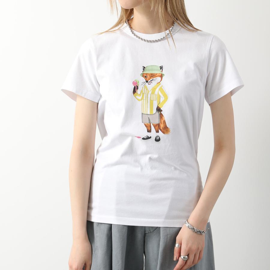 MAISON KITSUNE メゾンキツネ Tシャツ KW00138KJ0008 レディース MAISON KITSUNE メゾンキツネ Tシャツ KW00138KJ0008 レディース