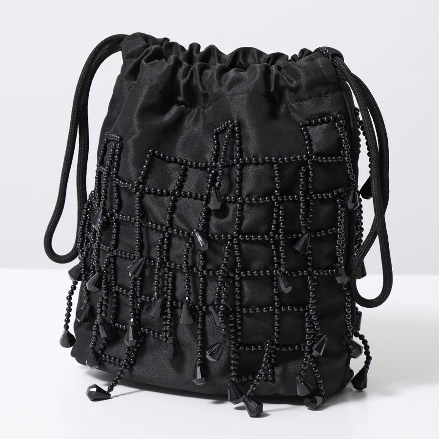 HVISK（ヴィスク） 巾着バッグ POUCH TARTAN MATTE SATIN レディース 