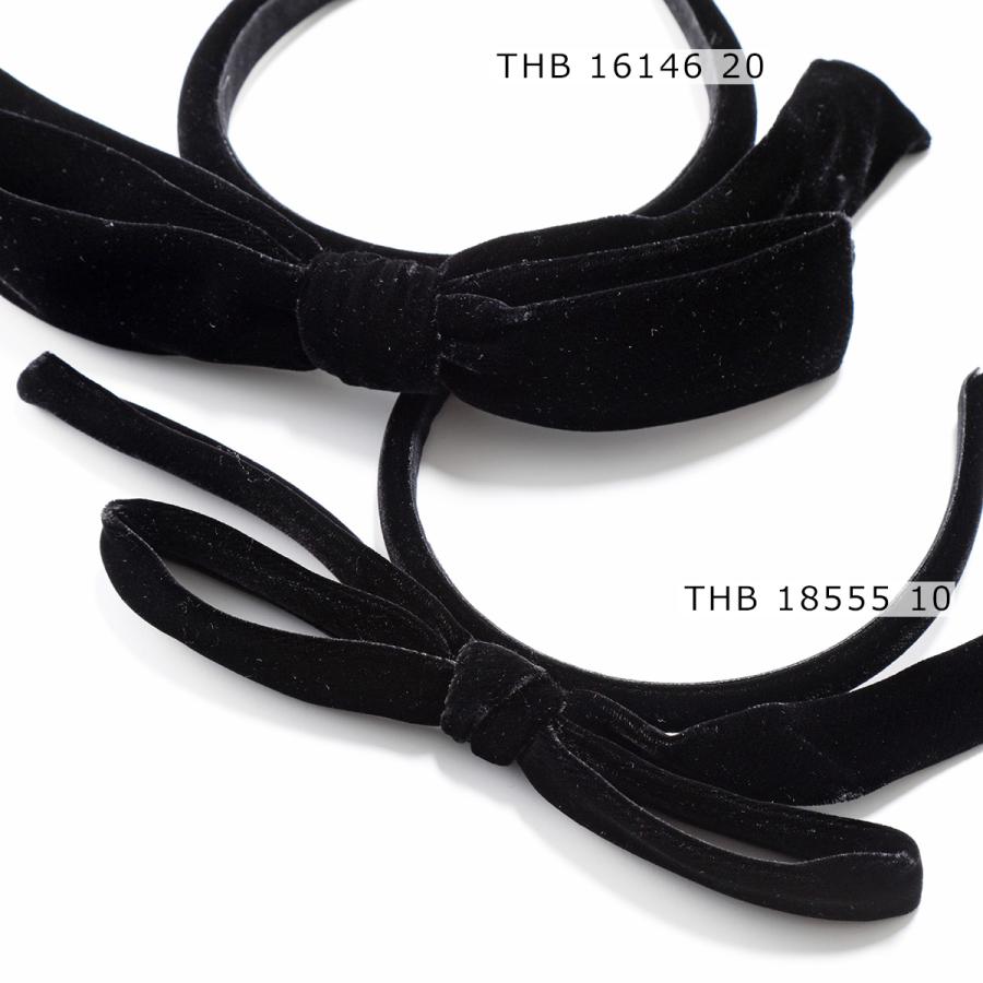 ALEXANDRE DE PARIS 黒ベルベットヘアバンド