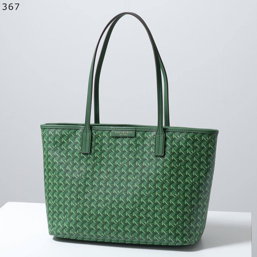 【新品未使用】トリーバーチ　トートバッグ　緑　紺　A4収納可　大きめサイズ TORY BURCH（トリーバーチ） トートバッグ EVER READY エバーレディー