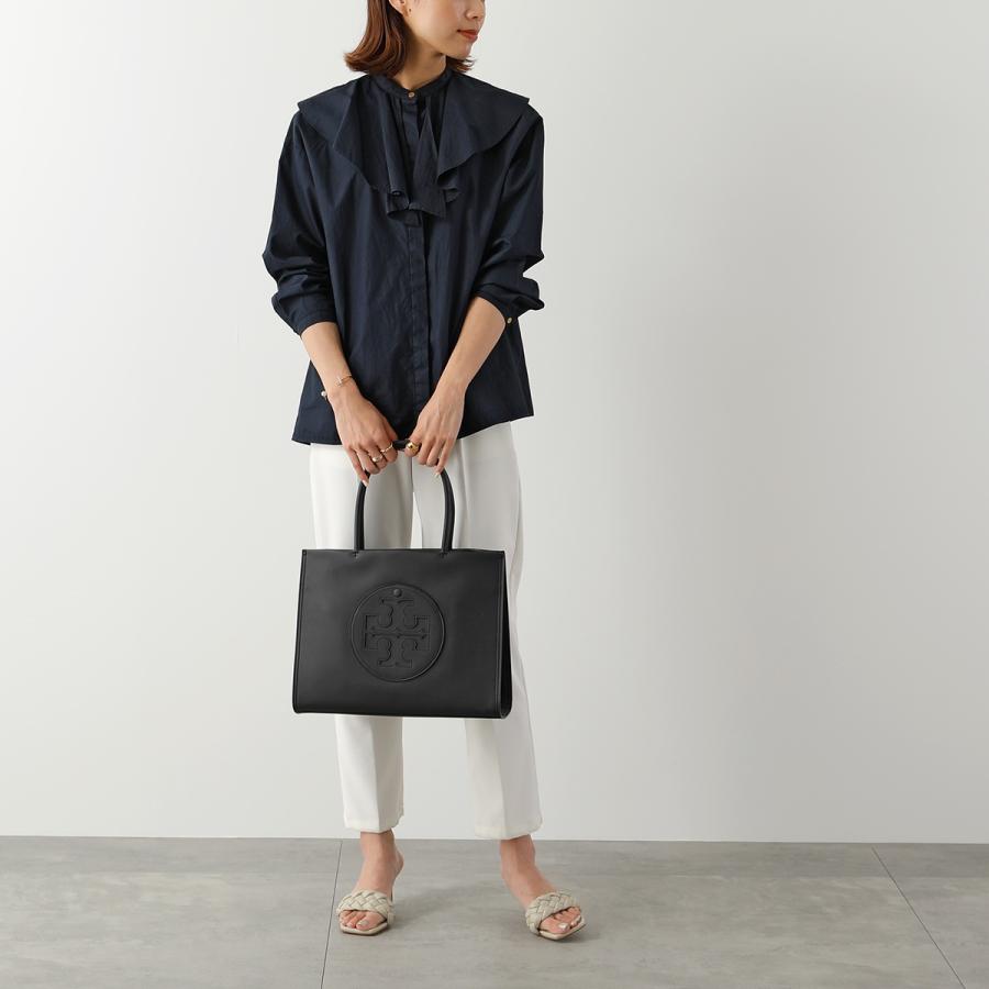 TORY BURCH トリーバーチ トートバッグ ELLA TOTE エラ トート 145612 レディース スモール バイオ ショルダーバッグ  ダブルT レザー 鞄 BLACK/001