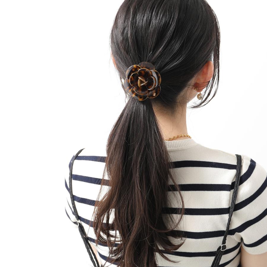 Alexandre 花モチーフ ブラウン ヘアゴム 新品⭐︎アレクサンドルドゥ