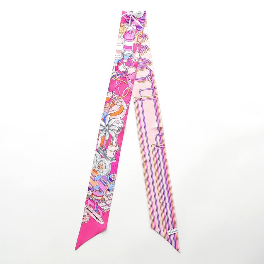 FERRAGAMO フェラガモ リボン スカーフ 32 0438 レディース