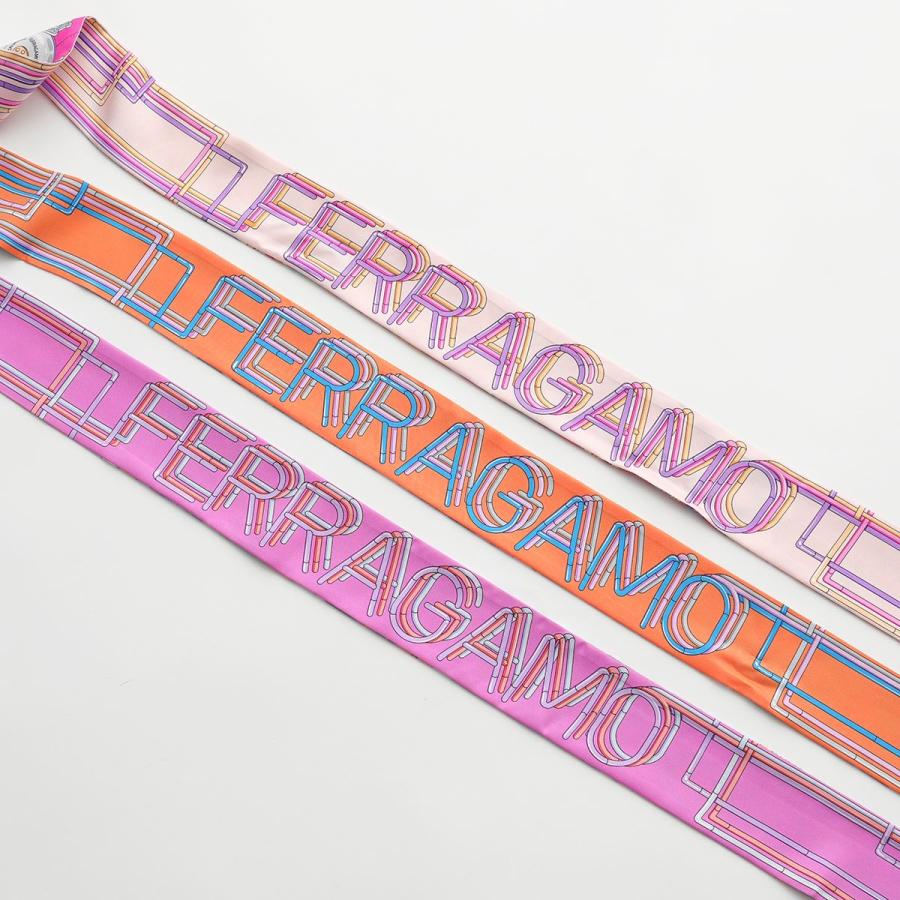 FERRAGAMO（フェラガモ） リボン スカーフ 32 0438 レディース シルク