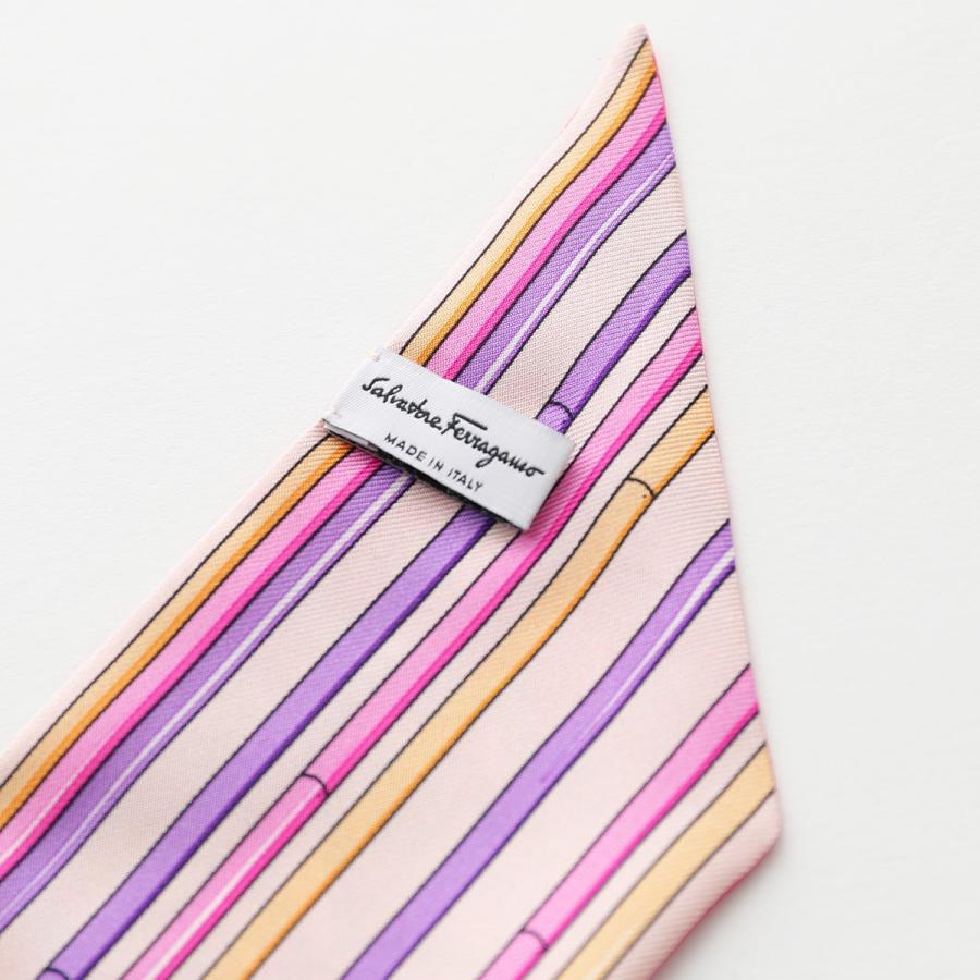 FERRAGAMO フェラガモ リボン スカーフ 32 0438 レディース