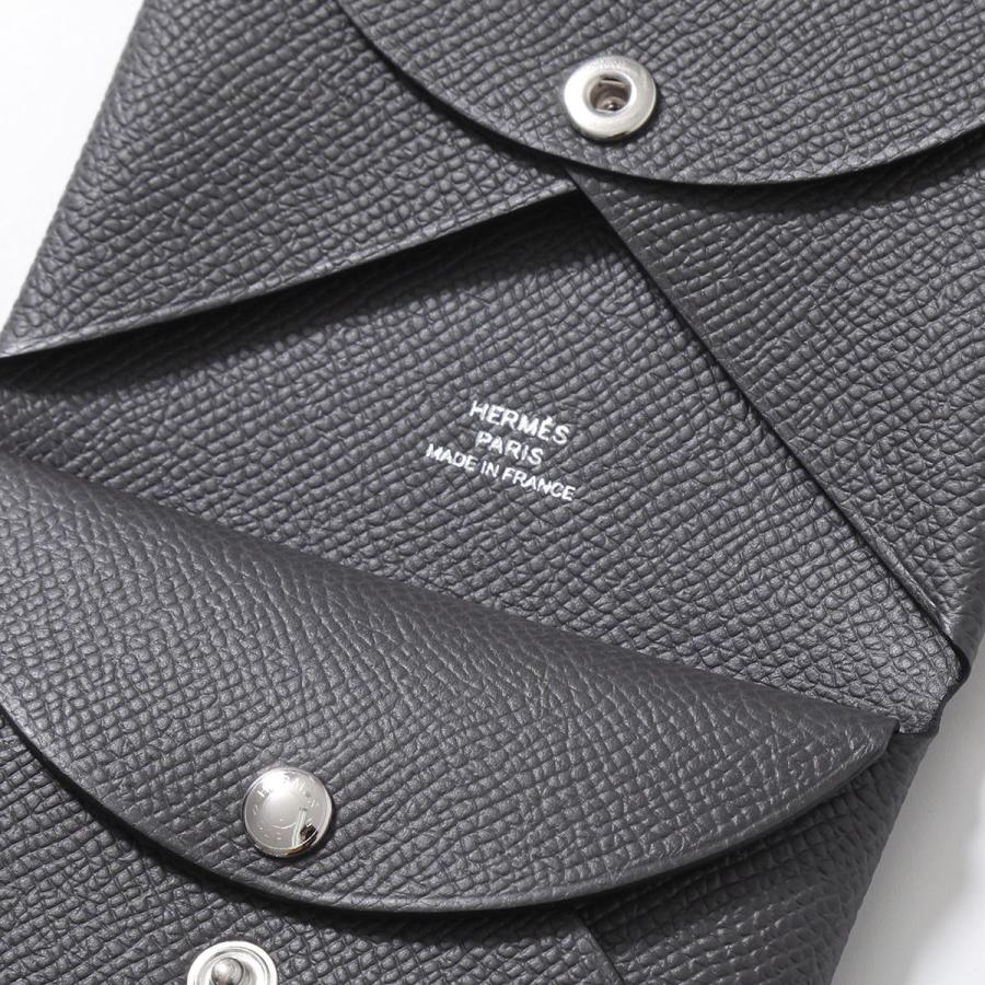 HERMES エルメス コインケース カルヴィデュオ CALVI DUO エプソン H083035CK H082977CK H085238CK メンズ レザー カードケース ミニ財布 SV カラー13色の画像