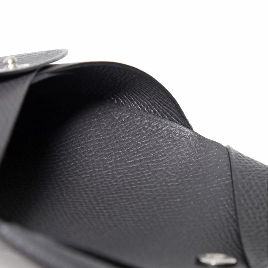 HERMES エルメス コインケース カルヴィデュオ CALVI DUO エプソン H083035CK H082977CK H085238CK メンズ レザー カードケース ミニ財布 SV カラー13色の画像