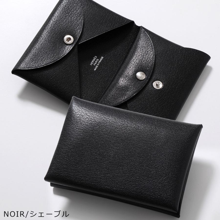 HERMES カルヴィ ノワール カルヴィ カードケース ノワール ブラック 黒[] Calvi Card Case