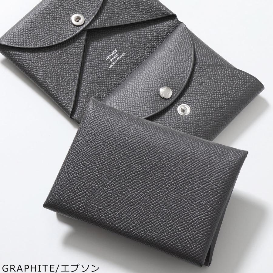 HERMES エルメス コインケース カルヴィデュオ CALVI DUO エプソン H083035CK H082977CK H085238CK メンズ レザー カードケース ミニ財布 SV カラー13色の画像