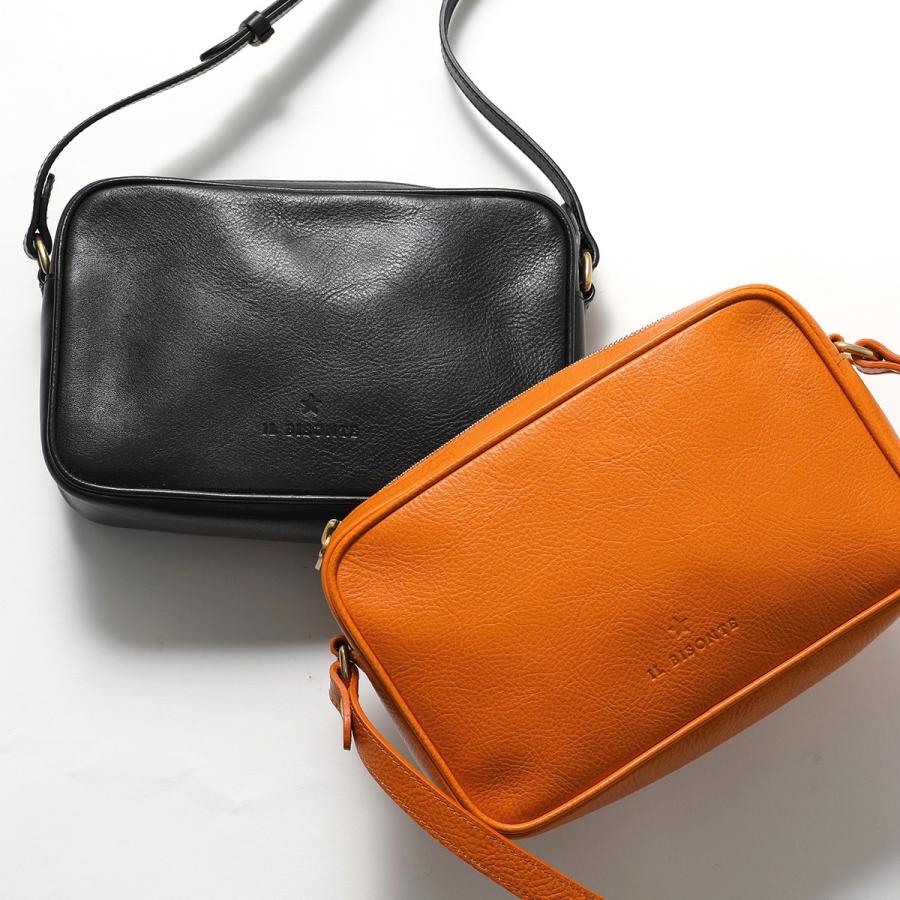 美品 イルビゾンテ 現行 ショルダーバッグ ロゴ型押し ブラック レザー 本革 楽天市場】イルビゾンテ ショルダーバッグ レザー 上質 本革 シンプル