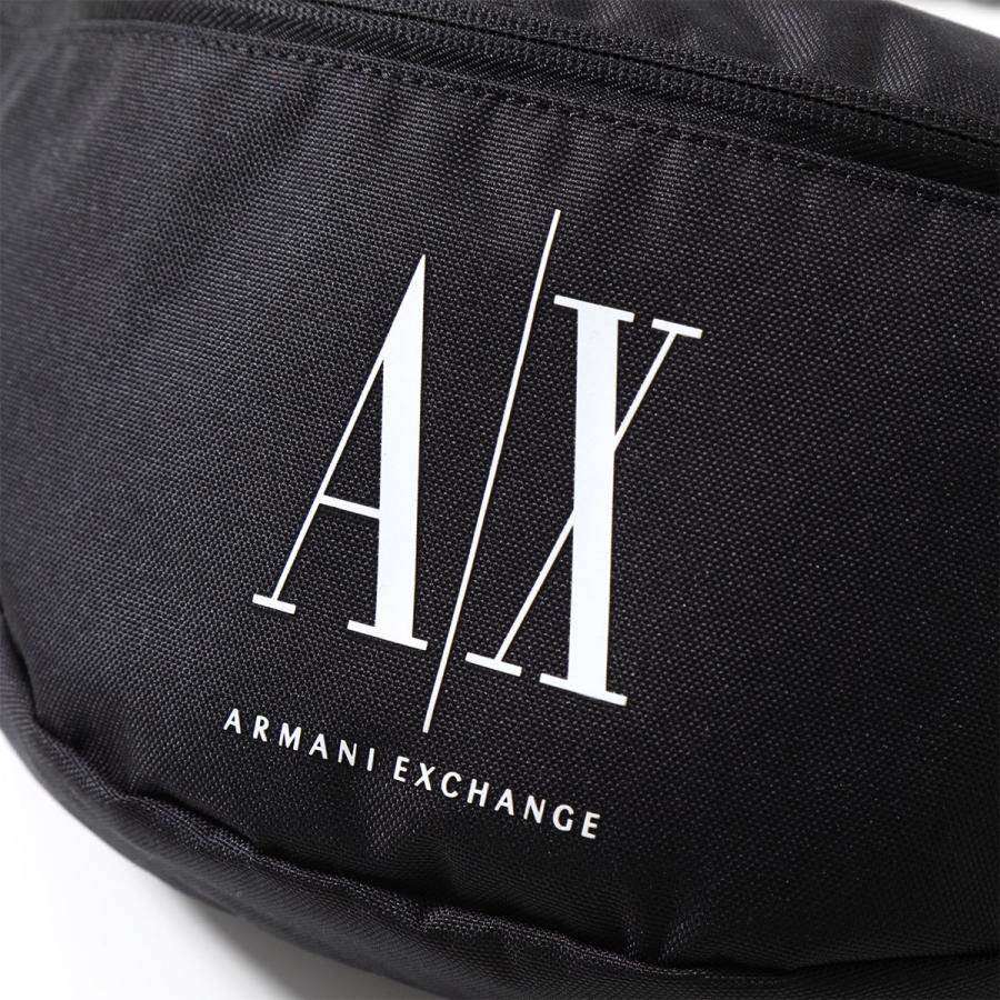 ARMANI EXCHANGE A/X アルマーニ エクスチェンジ ボディバッグ 952523 CC124 メンズ ロゴ ベルトバッグ クロスボディ 鞄 00020/BLACK｜s-musee｜08