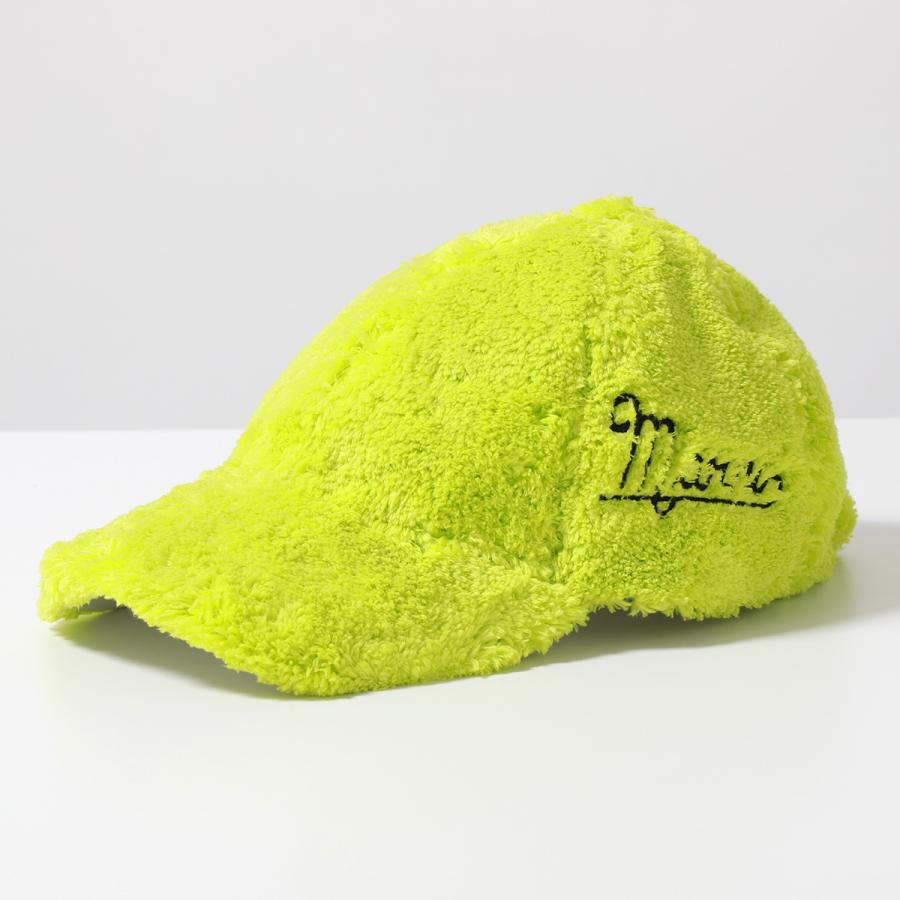 MARNI マルニ ベースボールキャップ TERRY テリークロス CLZC0103S0 UTP726 レディース ロゴ刺繍 ボア 帽子