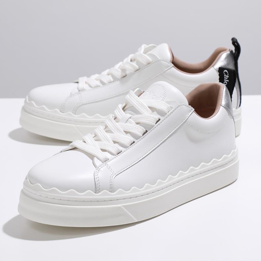 クロエChloe LAUREN ロゴ アイボリー23.5cm スニーカー美品 Chloe（クロエ） スニーカー LAUREN ローレン CHC23U108EL レディース