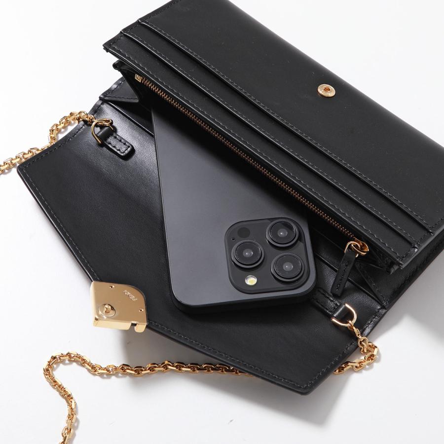 FENDI(フェンディ) FFダイヤモンド チェーンウォレット ショルダーバッグ ブラック / 8M0365 【64653-007】 FENDI（フェンディ） ショルダーウォレット FFダイヤモンド 8M0365