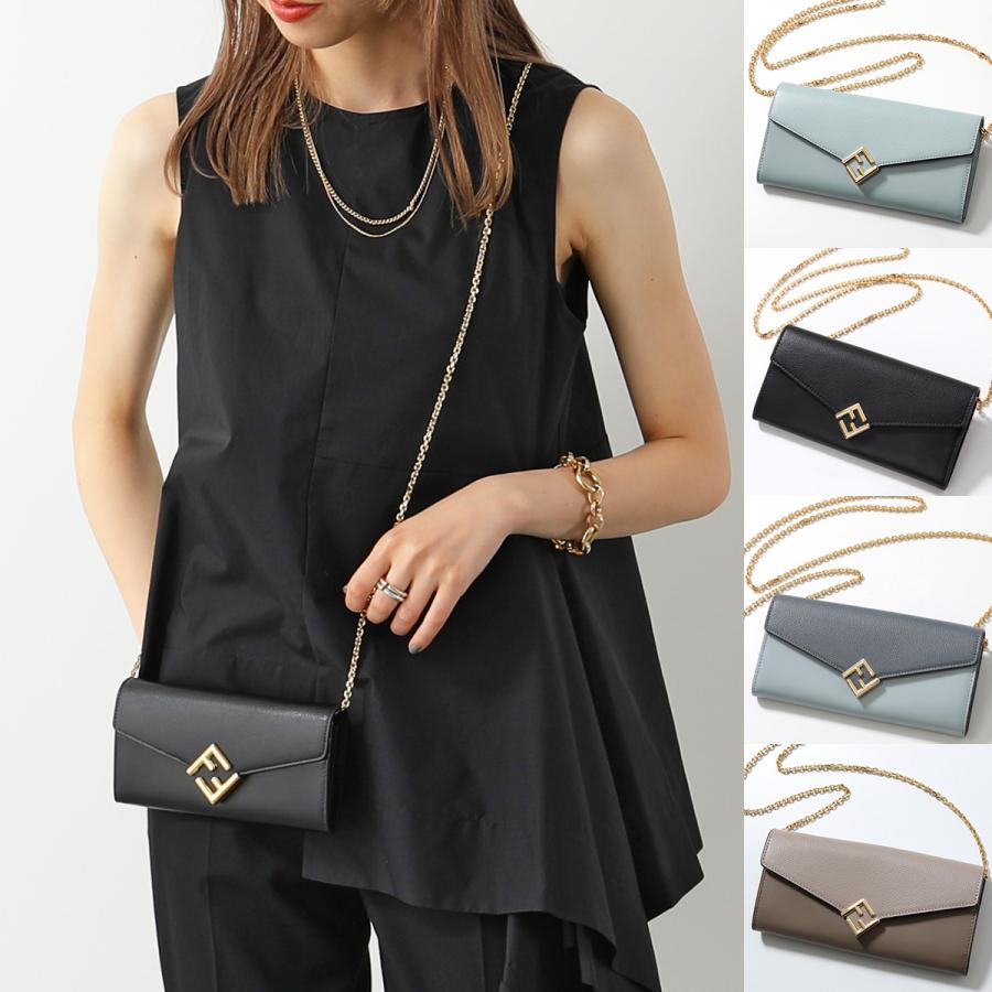 チェーンショルダーウォレット FENDI（フェンディ） ショルダーウォレット FFダイヤモンド 8M0365