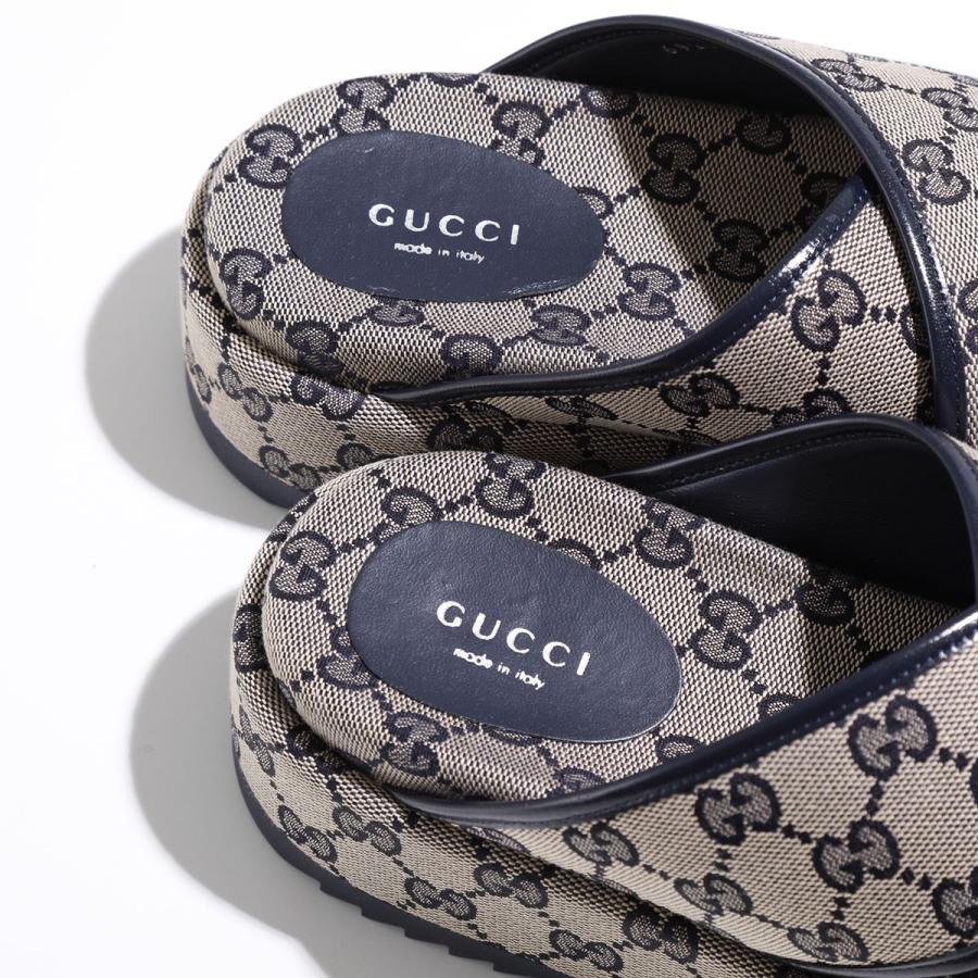 GUCCI グッチ サンダル 692842 H6320 レディース GGキャンバス クロスベルト プラットフォーム ロゴ シューズ 厚底 靴 4061｜s-musee｜07