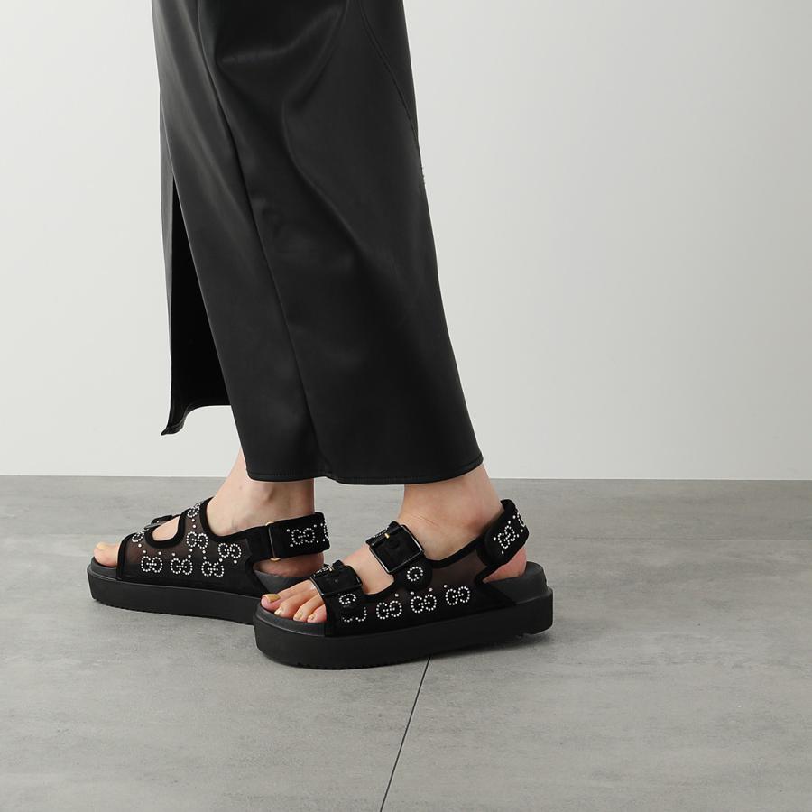GUCCI グッチ サンダル 701158 F13A0 レディース クリスタル GG GUCCI グッチ サンダル 701158 F13A0 レディース クリスタル GG