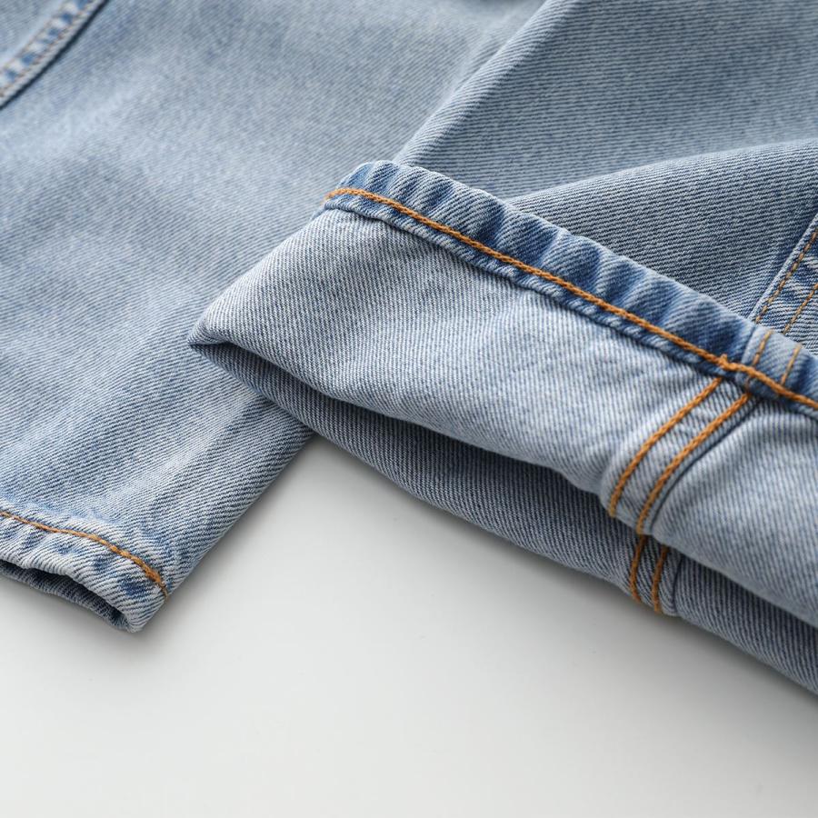 GANNI ガニー デニム Rigid Denim Jozey J1197 6432 レディース ジーンズ コットン ワイド バギー 565/Light-Blue-Vintage｜s-musee｜10