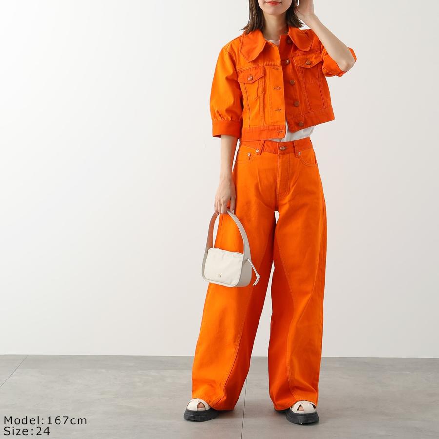 GANNI ガニー デニム Overdyed Cutline Jozey J1158 6553 GANNI ガニー デニム Overdyed Cutline Jozey J1158 6553