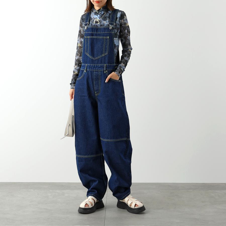 GANNI（ガニー） サロペット Rinse Denim Overalls J1193 6605