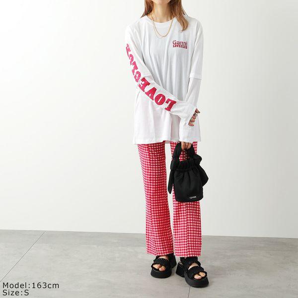 GANNI（ガニー） ロンT Light Jersey Layered Long Sleeve T Shirt