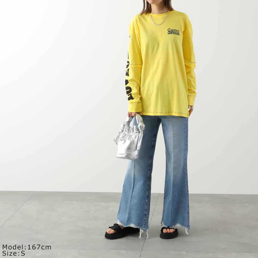 GANNI（ガニー） ロンT Light Jersey Layered Long Sleeve T Shirt