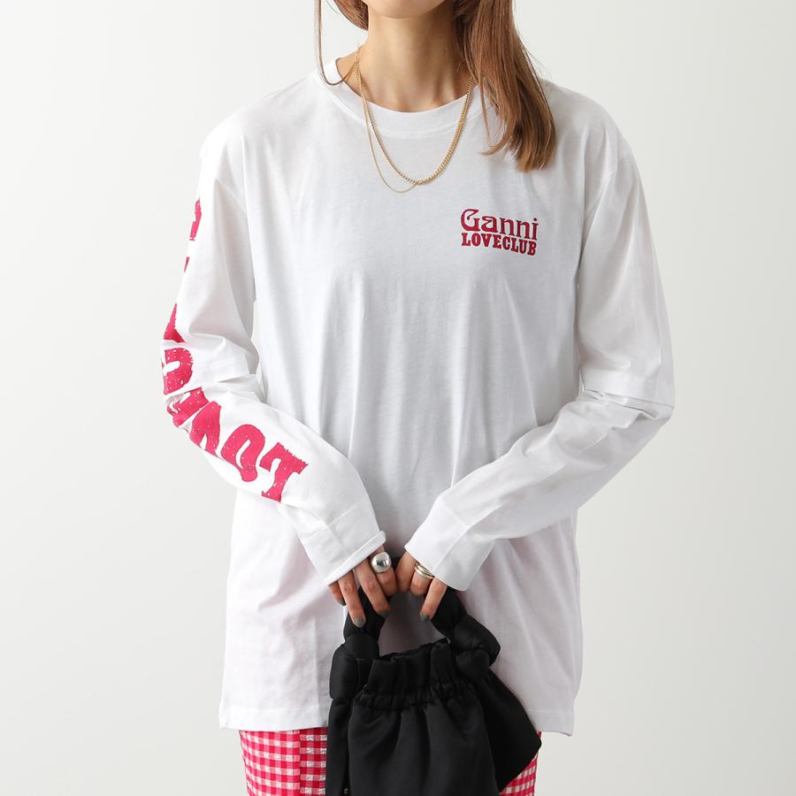GANNI（ガニー） ロンT Light Jersey Layered Long Sleeve T Shirt