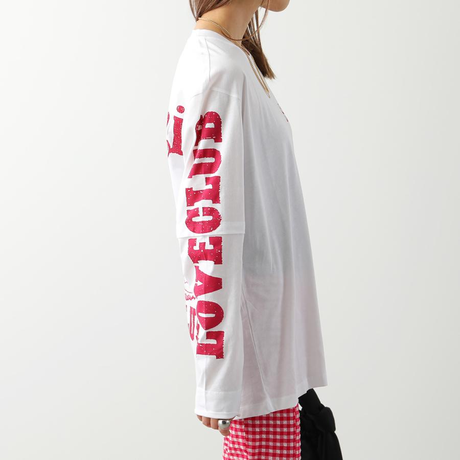 【新品】  Ganni / ガニー | 2023 SS | JOURNAL STANDARD取扱い Light Jersey Layered Long Sleeve T ロングスリーブカットソー | S | ホワイト | レディース GANNI（ガニー） ロンT Light Jersey Layered Long Sleeve T Shirt