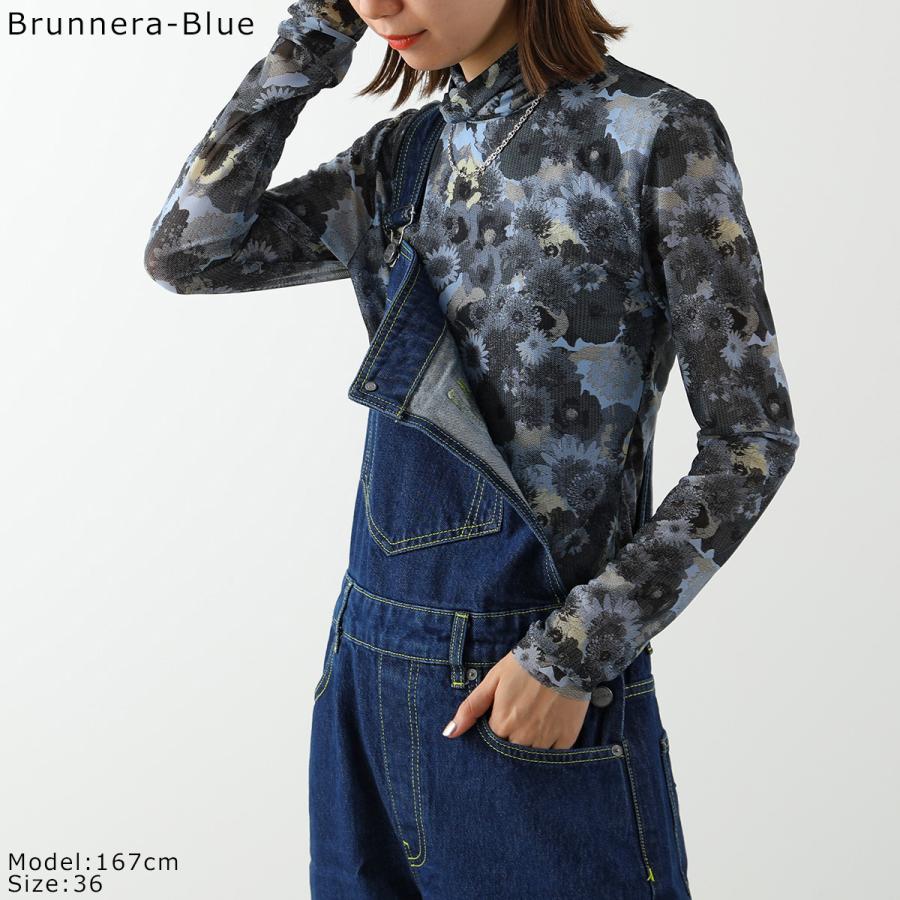 GANNI ガニー シアー トップス Printed Mesh Long Sleeve GANNI ガニー シアー トップス Printed Mesh Long Sleeve