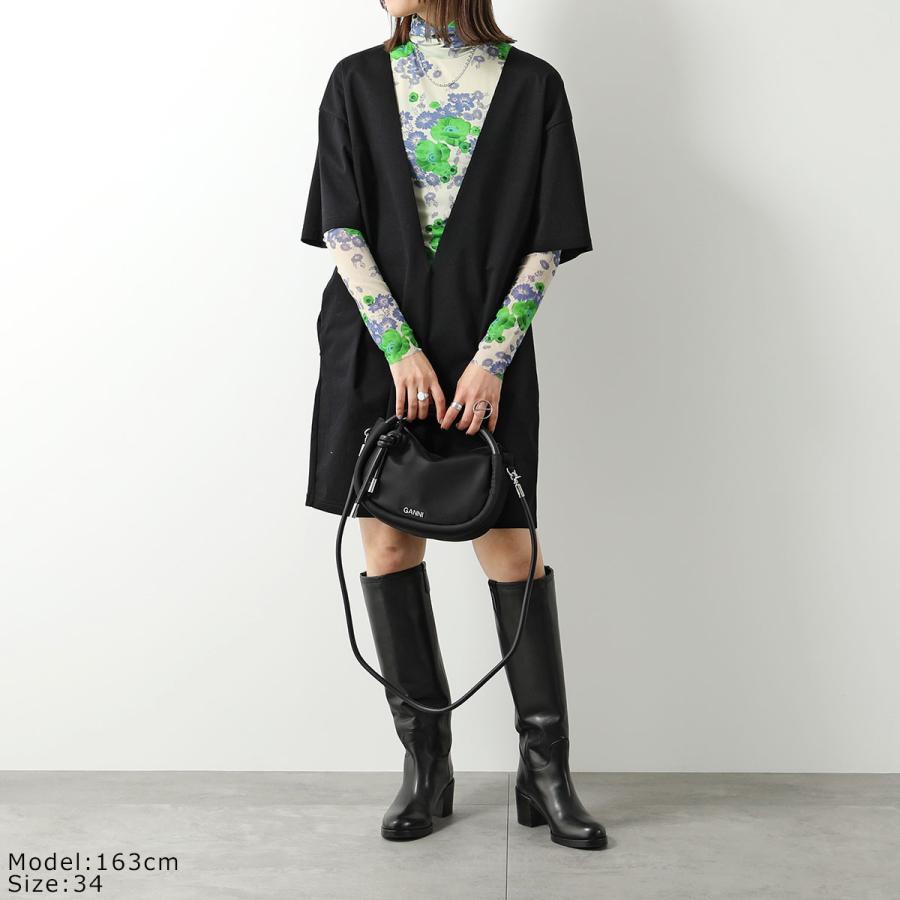 GANNI ガニー シアー トップス Printed Mesh Long Sleeve GANNI ガニー シアー トップス Printed Mesh Long Sleeve