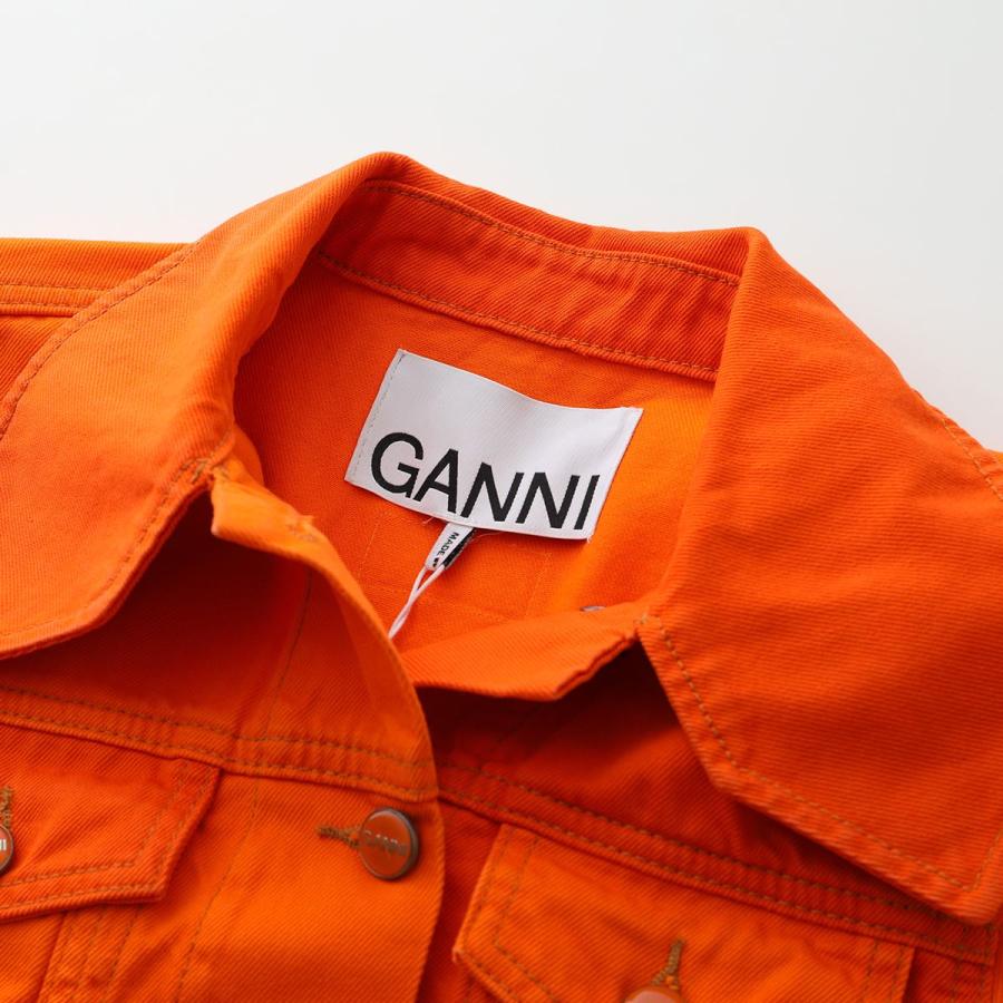 GANNI ガニー デニムジャケット Overdyed Cutline Denim Puff GANNI ガニー デニムジャケット Overdyed Cutline Denim Puff
