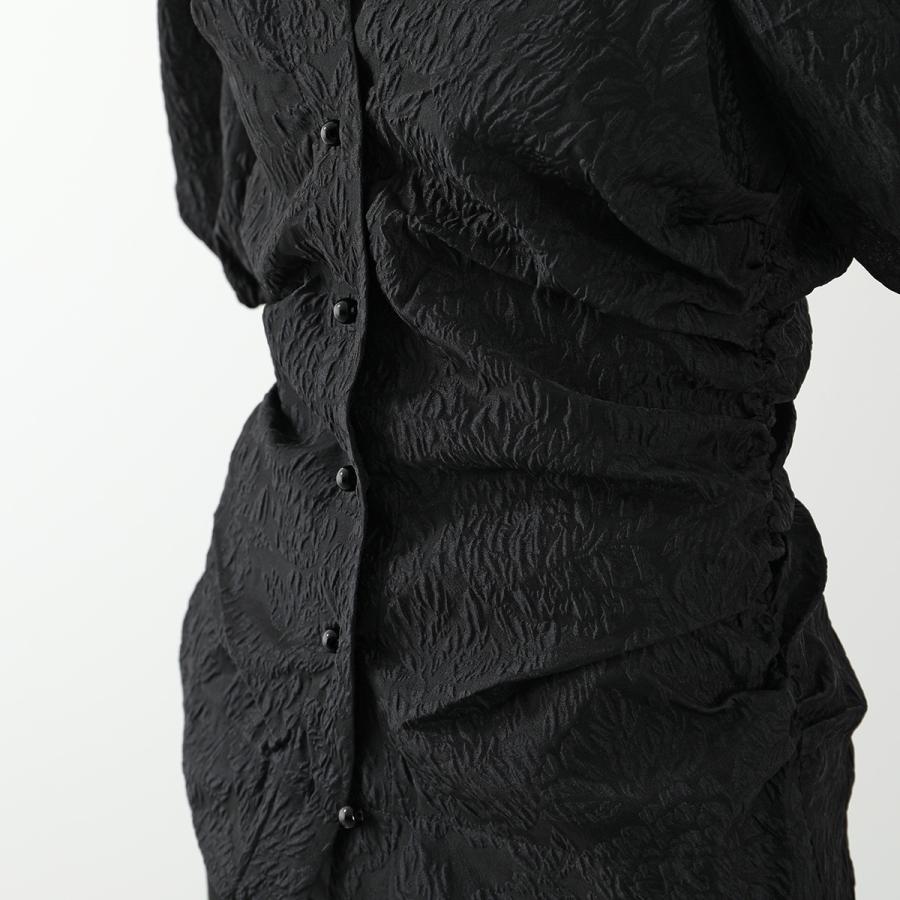 GANNI ガニー ブラウス Jacquard Organza Gathered V-neck GANNI ガニー ブラウス Jacquard Organza Gathered V-neck