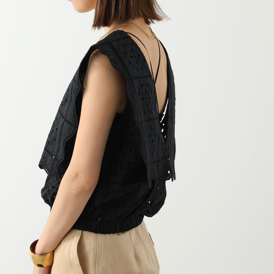 GANNI ガニー ブラウス Broderie Anglaise Rhythm Collar Top