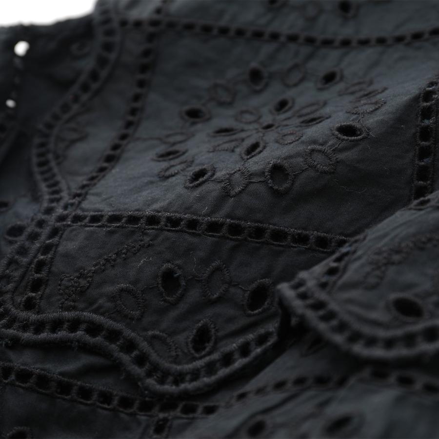 GANNI（ガニー） ブラウス Broderie Anglaise Rhythm Collar Top F7844