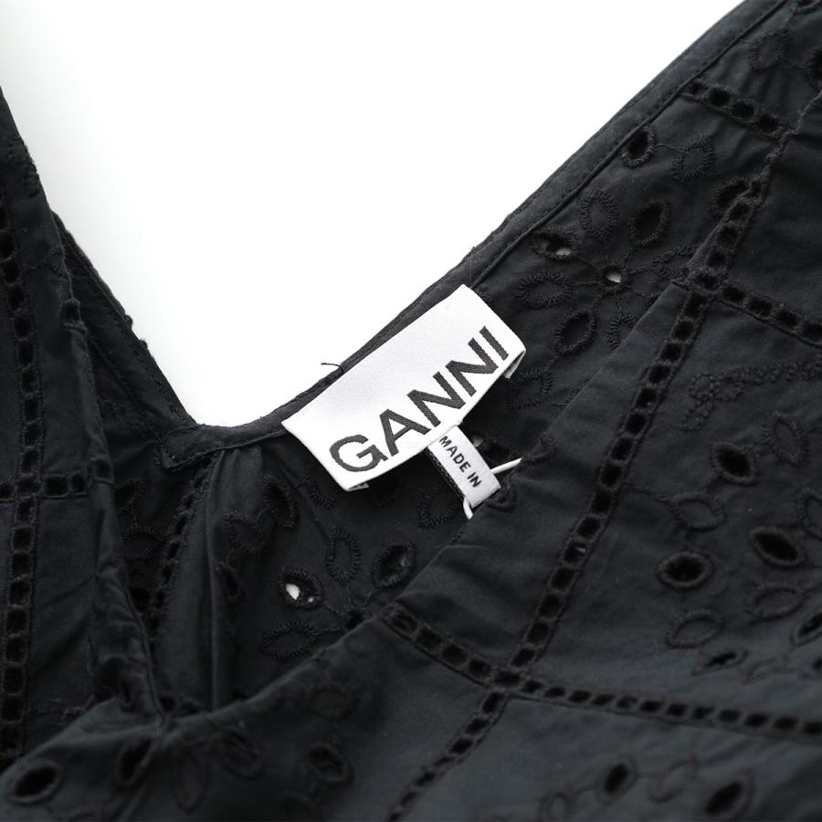 GANNI（ガニー） ブラウス Broderie Anglaise Rhythm Collar Top F7844