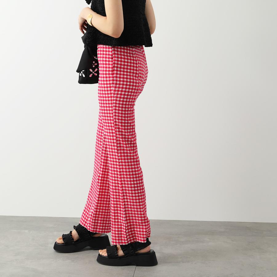 GANNI（ガニー） フレアパンツ Stretch Seersucker Cropped Pants