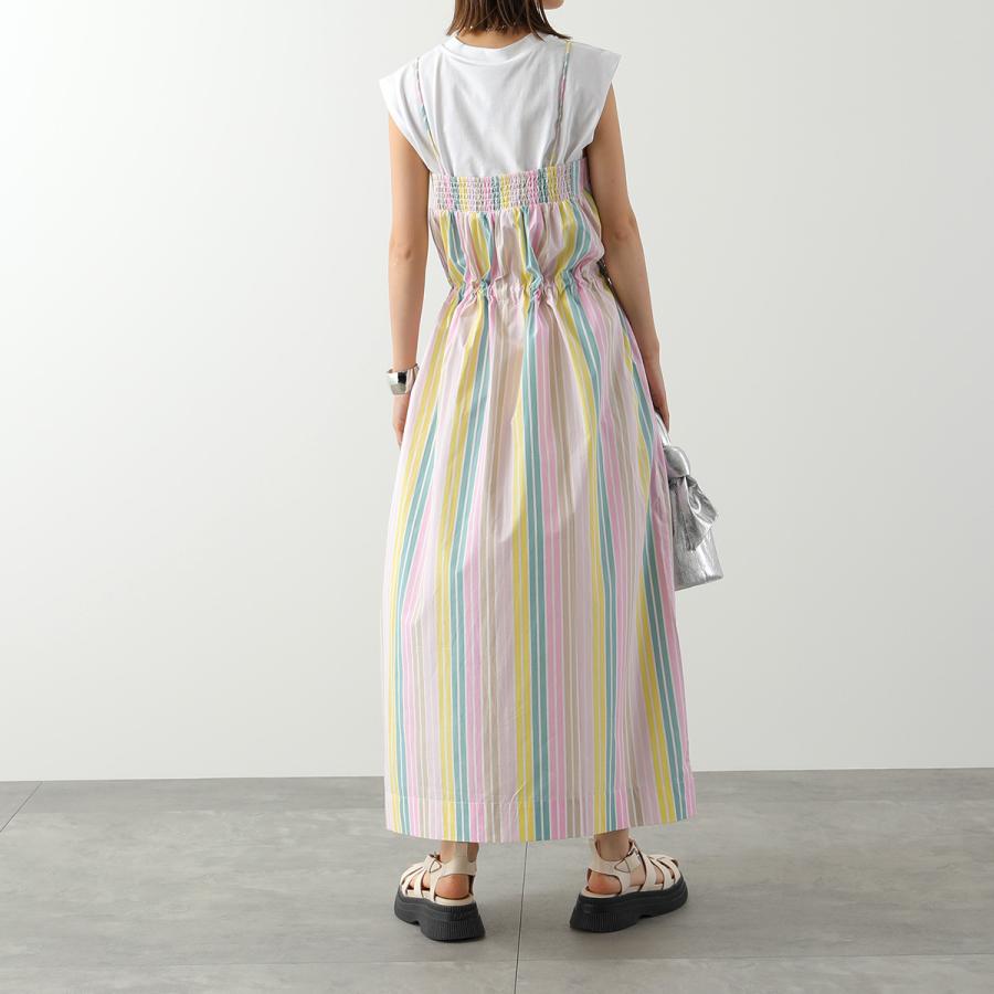 GANNI ガニー ワンピース STRIPE COTTON MAXI STRAP DRESS F7766 GANNI ガニー ワンピース STRIPE COTTON MAXI STRAP DRESS F7766