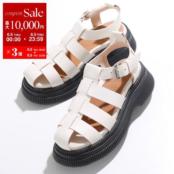 GANNI ガニー グルカサンダル Creepers Grid Sandal S2049 4897