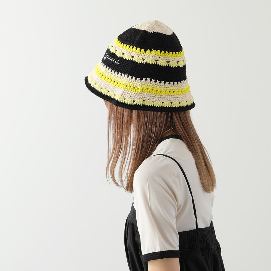 GANNI ガニー バケットハット Cotton Crochet Bucket Hat A4514 GANNI ガニー バケットハット Cotton Crochet Bucket Hat A4514