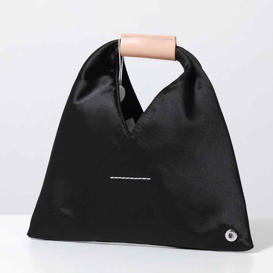 【タイムセール】mm6 ブラック 合成皮革 ハンドバッグ マルジェラMM6 レザーハンドバッグ黒