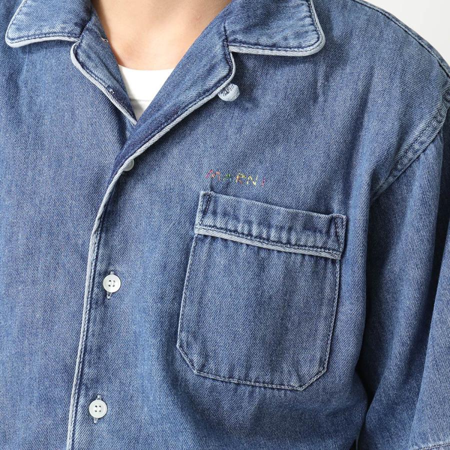 MARNI マルニ 半袖 デニムシャツ CUJU0017IS USCV22 メンズ MARNI マルニ 半袖 デニムシャツ CUJU0017IS USCV22 メンズ