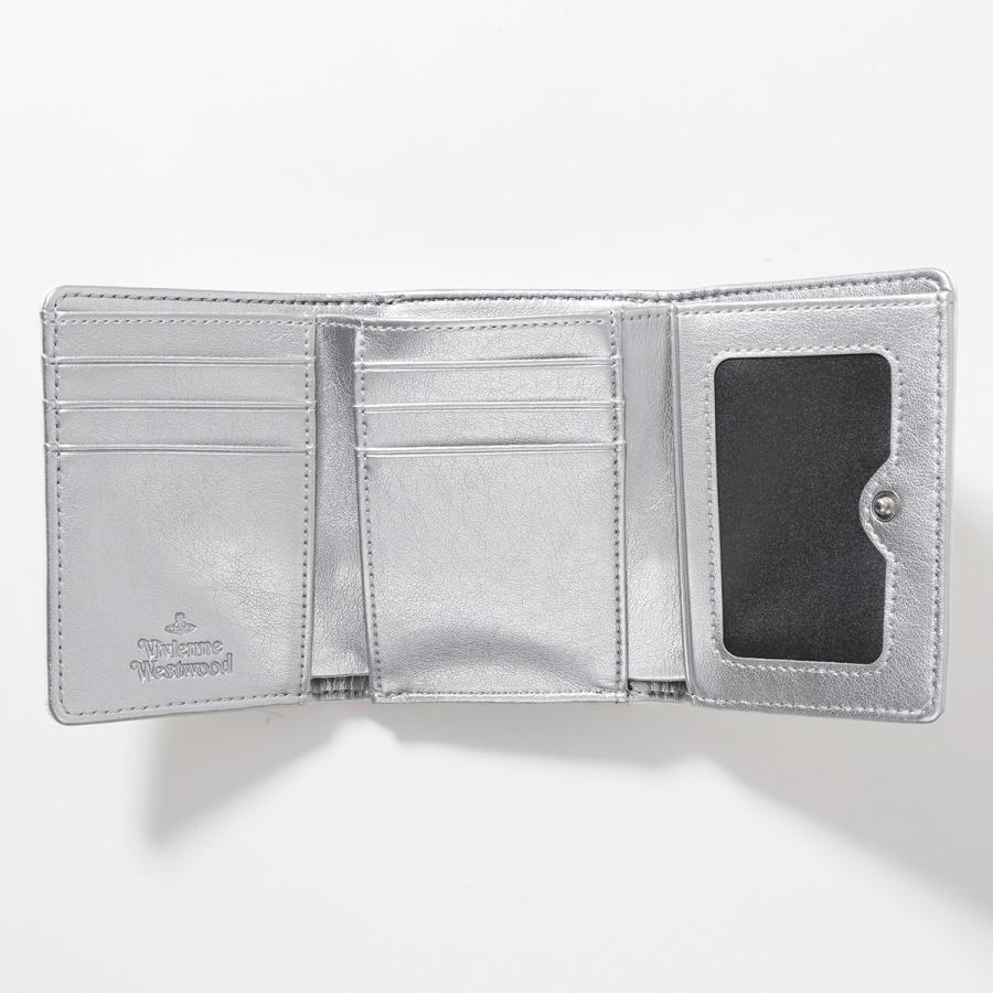未使用 ヴィヴィアンウエストウッド Vivienne Westwood 24SS 51010018-S000D-PF ヴィーガン グレイン 三つ折財布 コンパクトウォレット パープル 定価68200円 Vivienne Westwood（ヴィヴィアンウエストウッド） 三つ折り財布 SMALL