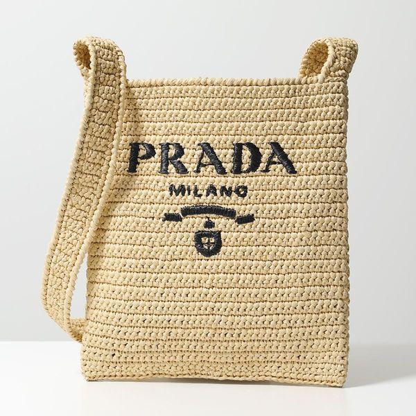 PRADA プラダ かごバッグ 1BC184 OOL 2A2T レディース クロシェ