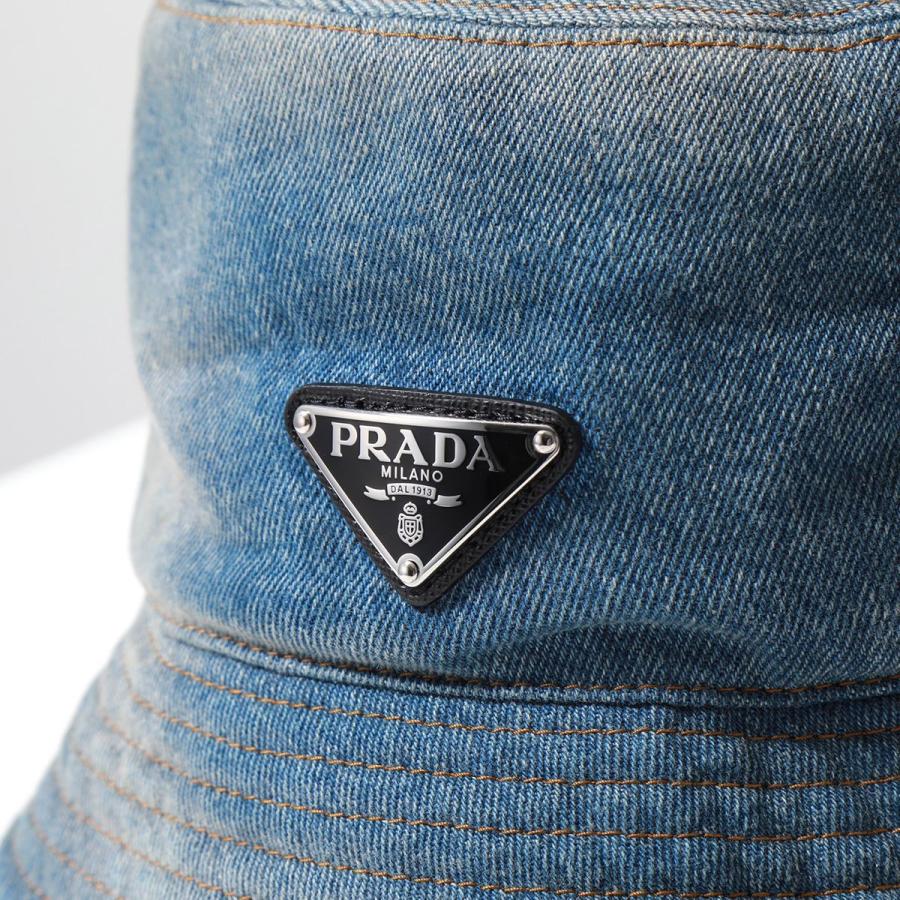 PRADA プラダ バケットハット 2HC137 12K8 12K1 レディース デニム トライアングルロゴ 帽子 カラー2色｜s-musee｜17