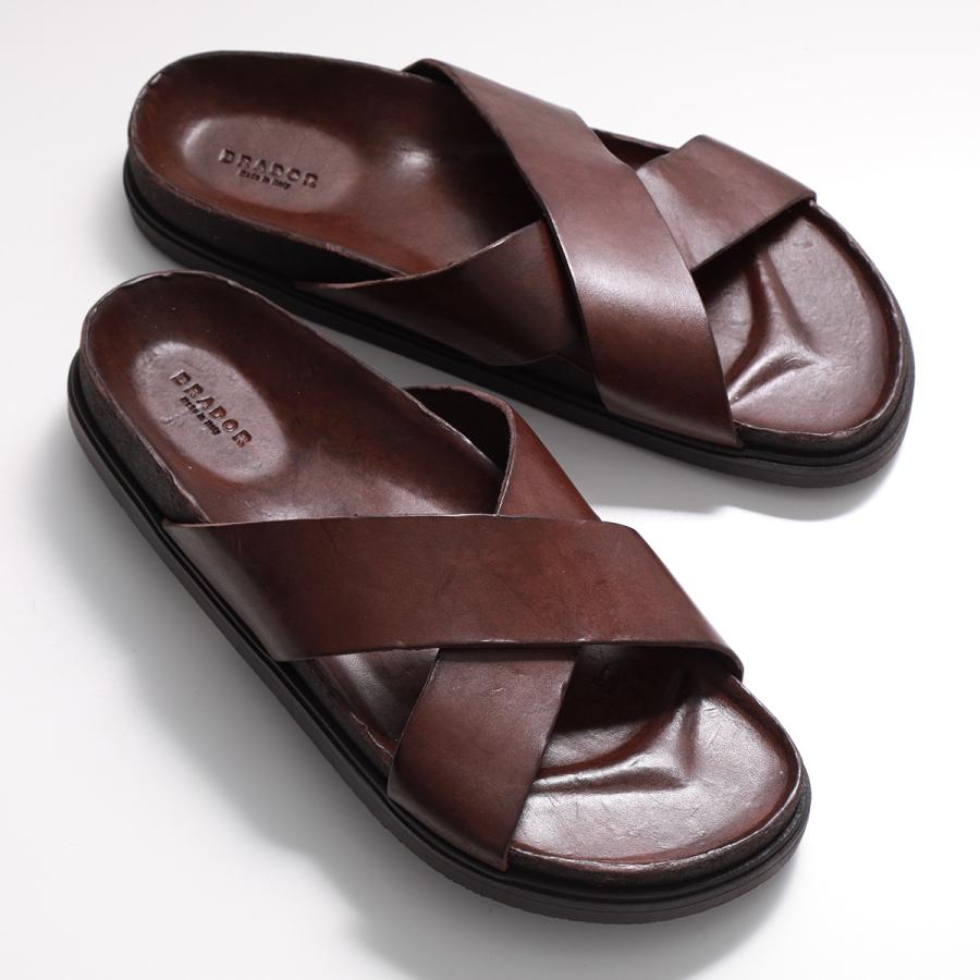 BRADOR ブラウン クロスストラップサンダル44(27.5から28) BRADOR ブラウン クロスストラップサンダル44(27.5から28) BRADOR