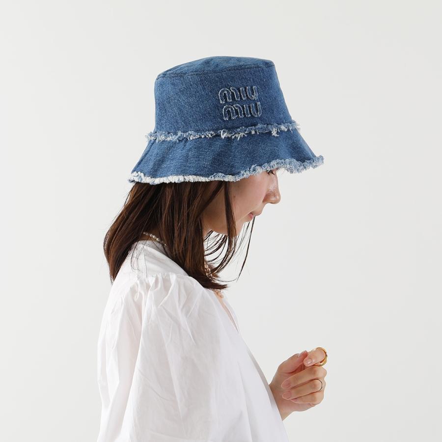 miu MIUMIU ミュウミュウ バケットハット 5HC196 2CL4 miu MIUMIU ミュウミュウ バケットハット 5HC196 2CL4