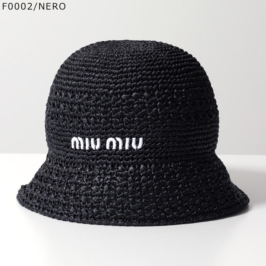 miu MIUMIU ミュウミュウ バケットハット 5HC287 2DO1 miu MIUMIU ミュウミュウ バケットハット 5HC287 2DO1