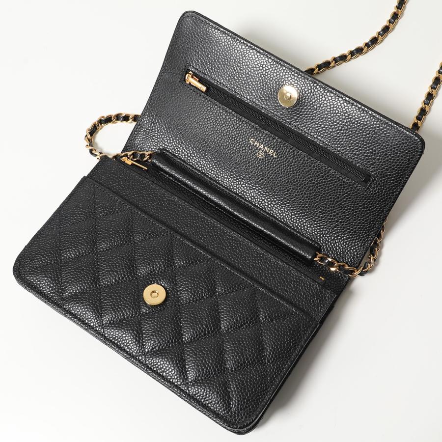 CHANEL シャネル ショルダーバッグ  MATELASSE マトラッセ AP0250 Y01864 Y01588 C3906 レディース チェーンウォレット キャビアスキン ココマーク 鞄｜s-musee｜14