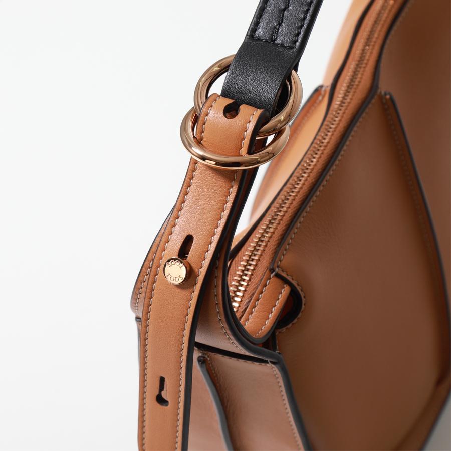 ✨希少✨美品✨TOD’S トッズ ハンドバッグ 本革 ブラウン 肩掛け ホーボー TOD'S（トッズ） TODS ハンドバッグ T TIMELESS Tタイムレス
